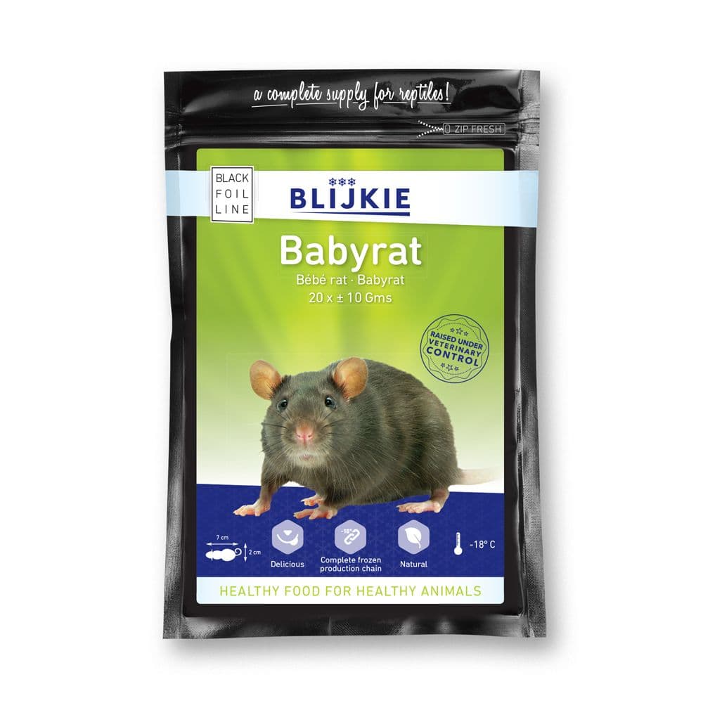Blijkie BF rat bébé (±10 g) - 15x20 st.