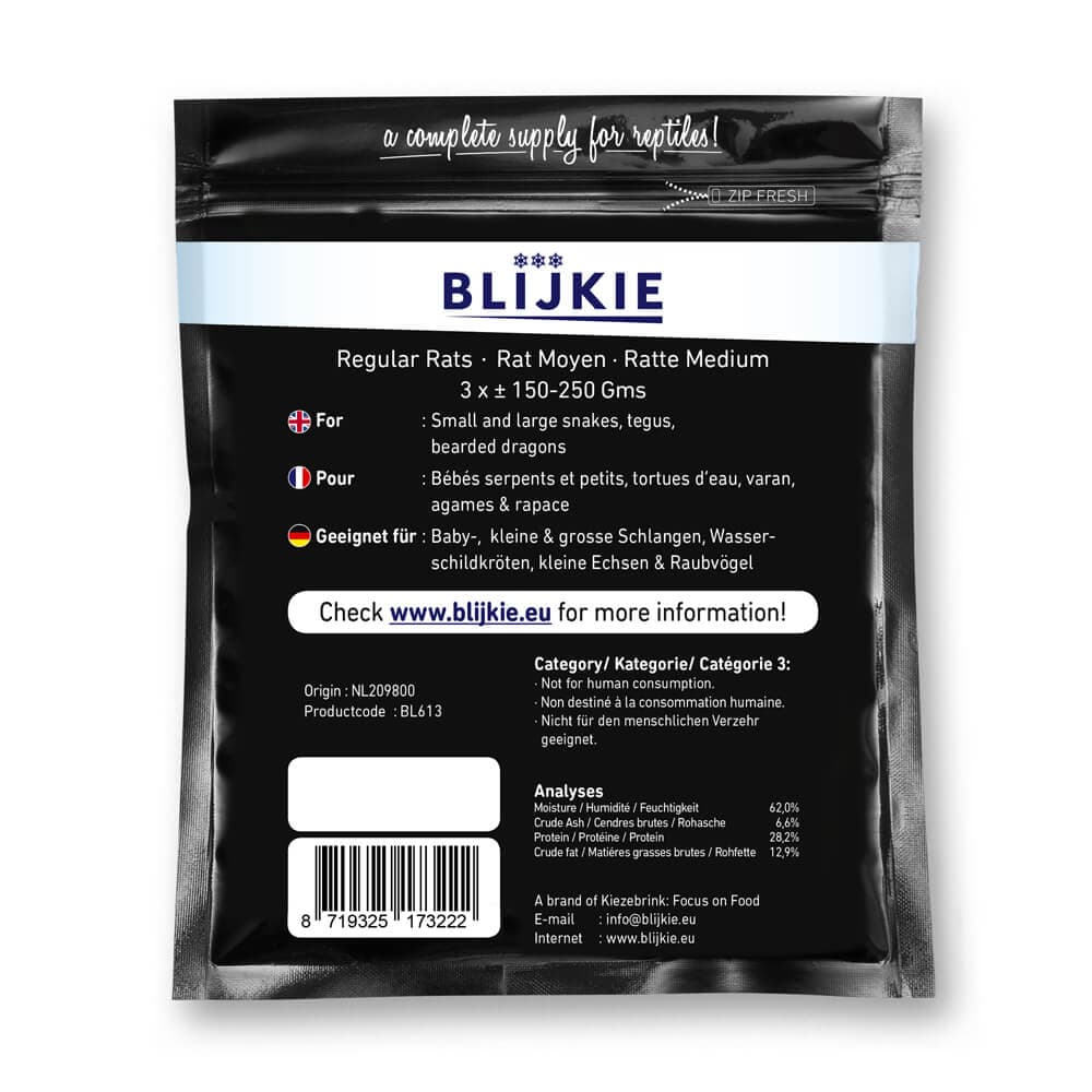 Blijkie BF Regular Rat (150-250 g) - 15x3 st.