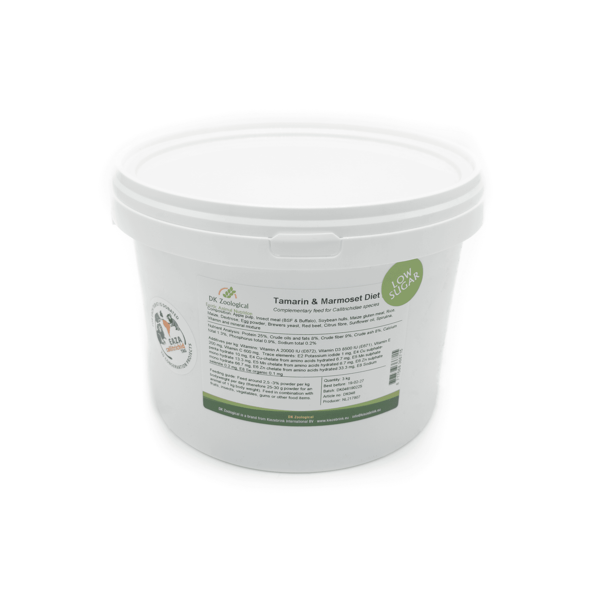 DK Tamarin & Marmoset Diet - low sugar