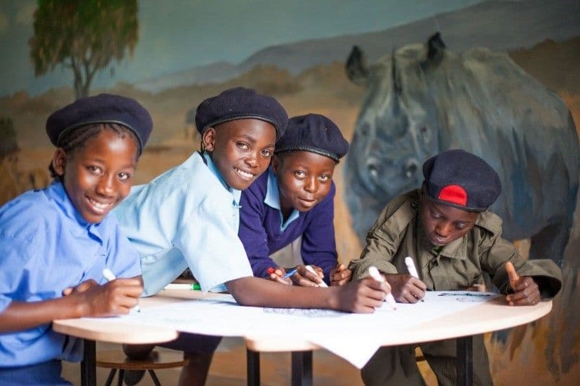 Kinderen in klaslokaal